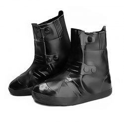 Резиновые бахилы на обувь от дождя lesko sb-108 xxxl черный