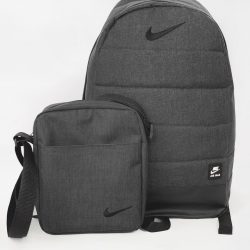 Комплект twix рюкзак + барсетка nike темный меланж (1587631134)